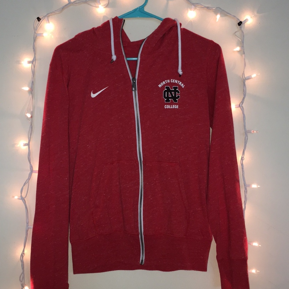 2 Nike Capri NCC leggings w/ a red NCC zip up